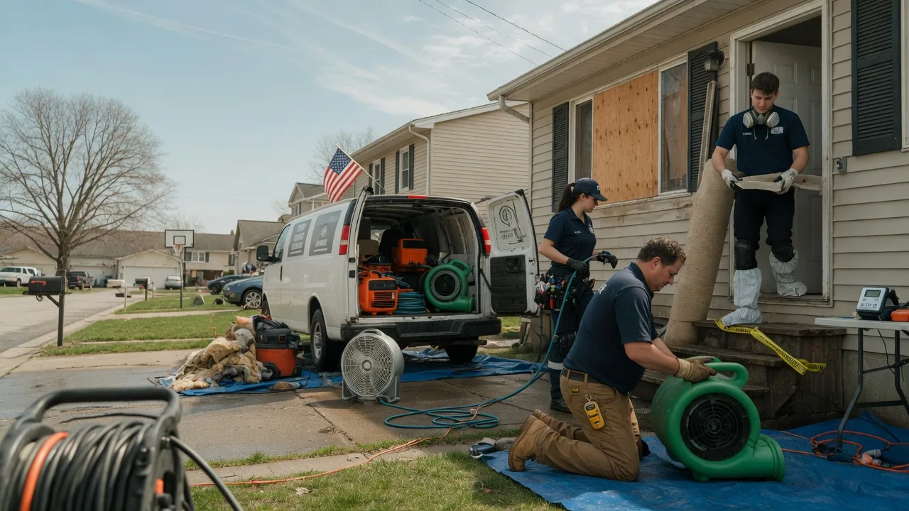 Water Damage Restoration in Edinburg, PA near me